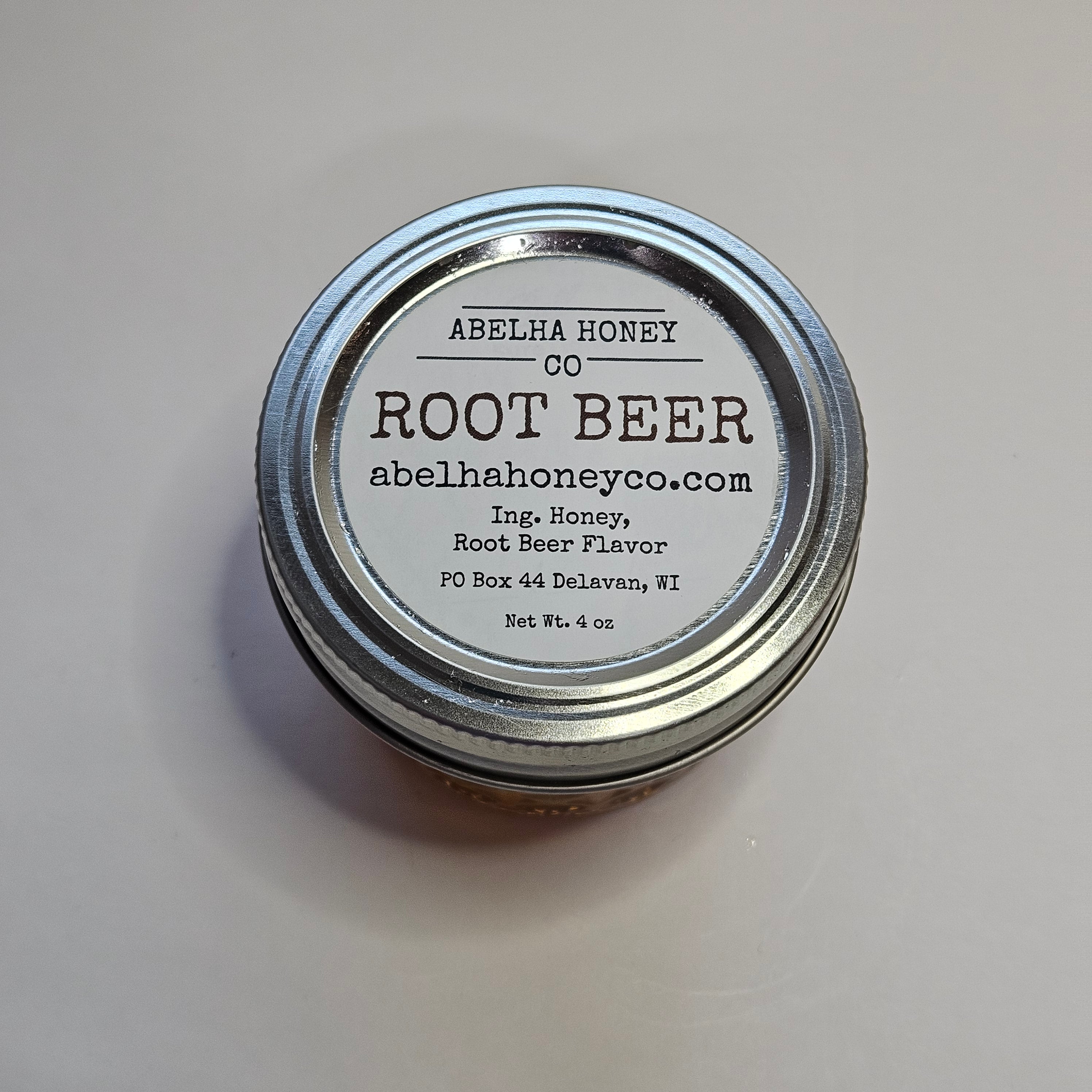 Root Beer Gourmet Infused Honey | 4oz glass jar | Raw Pure Local | Artisan | Hand Crafted | Small Batch
