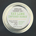 Key Lime Gourmet Infused Honey | 4oz Glass Jar | Raw Pure Local | Citrus | Zesty | Artisan | Small Batch