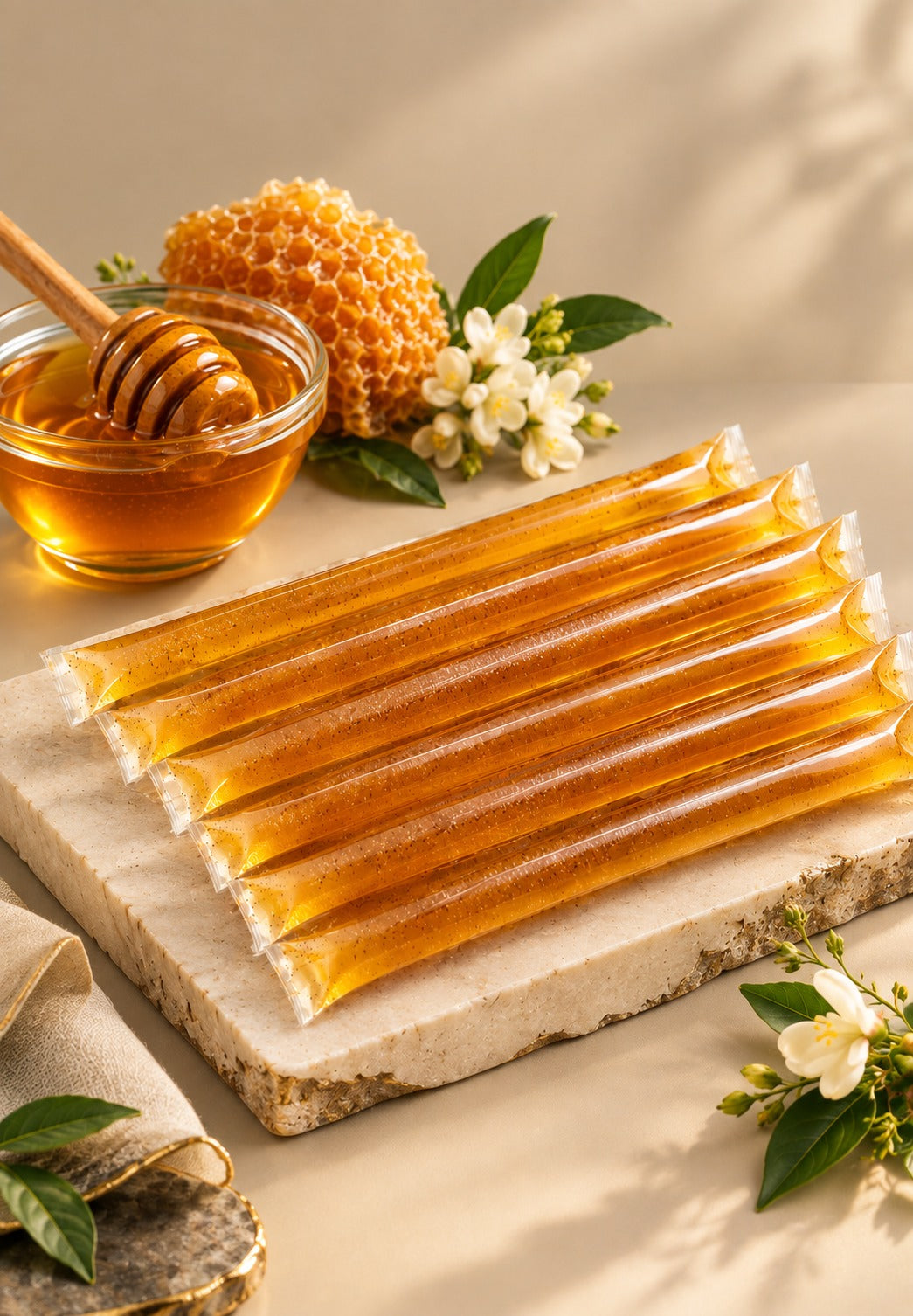 Cinnamon Gourmet Infused | Honey Sticks | Raw Pure Local | Artisan | Hand Crafted | Small Batches