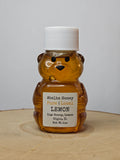 Lemon Gourmet Infused Honey | 2oz Mini Bear | Raw Pure Local | Culinary | Antioxidant | Digestive Aid | Small Batch