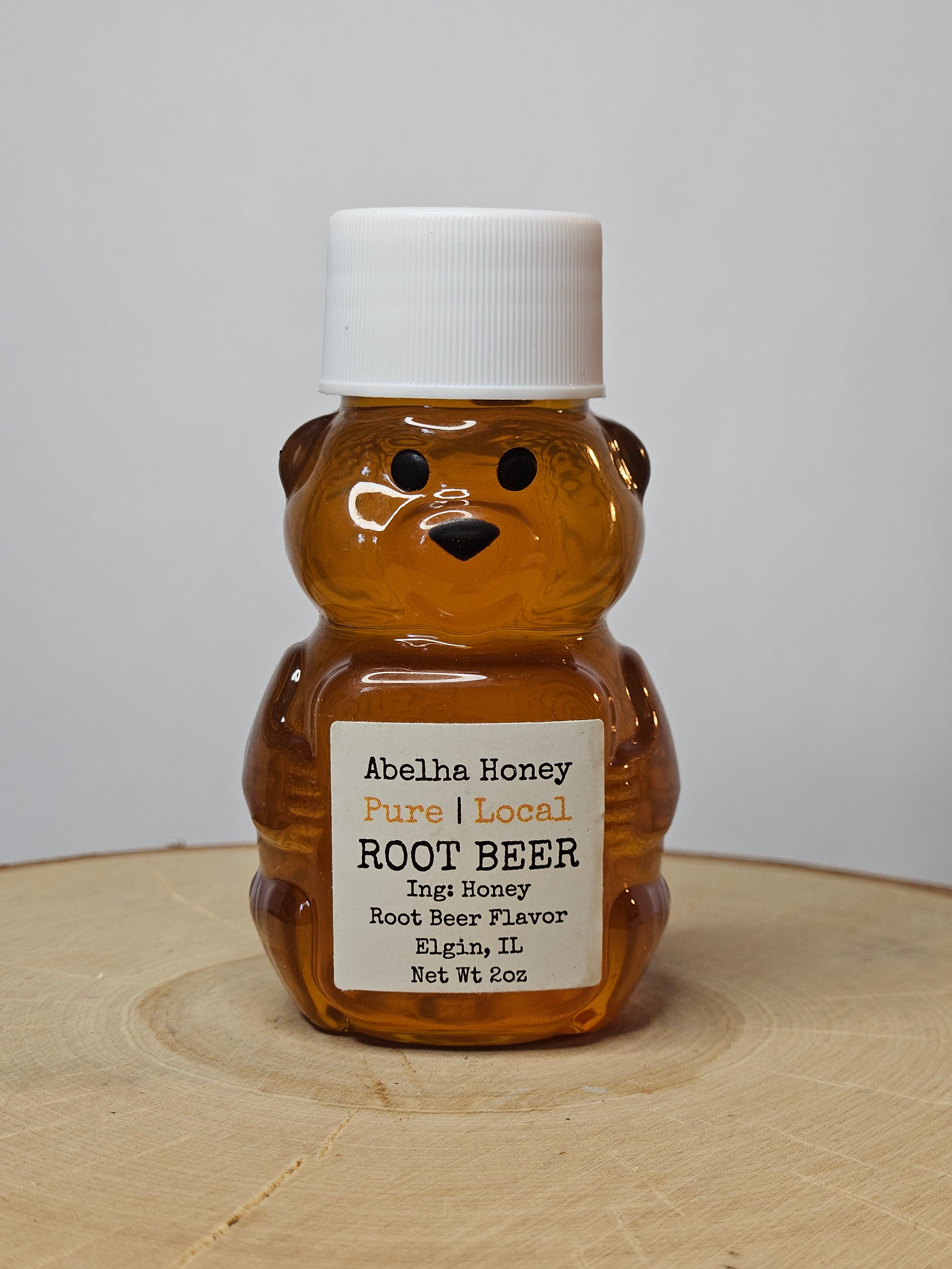 Root Beer Gourmet Infused Honey | 2oz Mini Bear | Raw Pure Local | Artisan | Hand Crafted | Small Batches