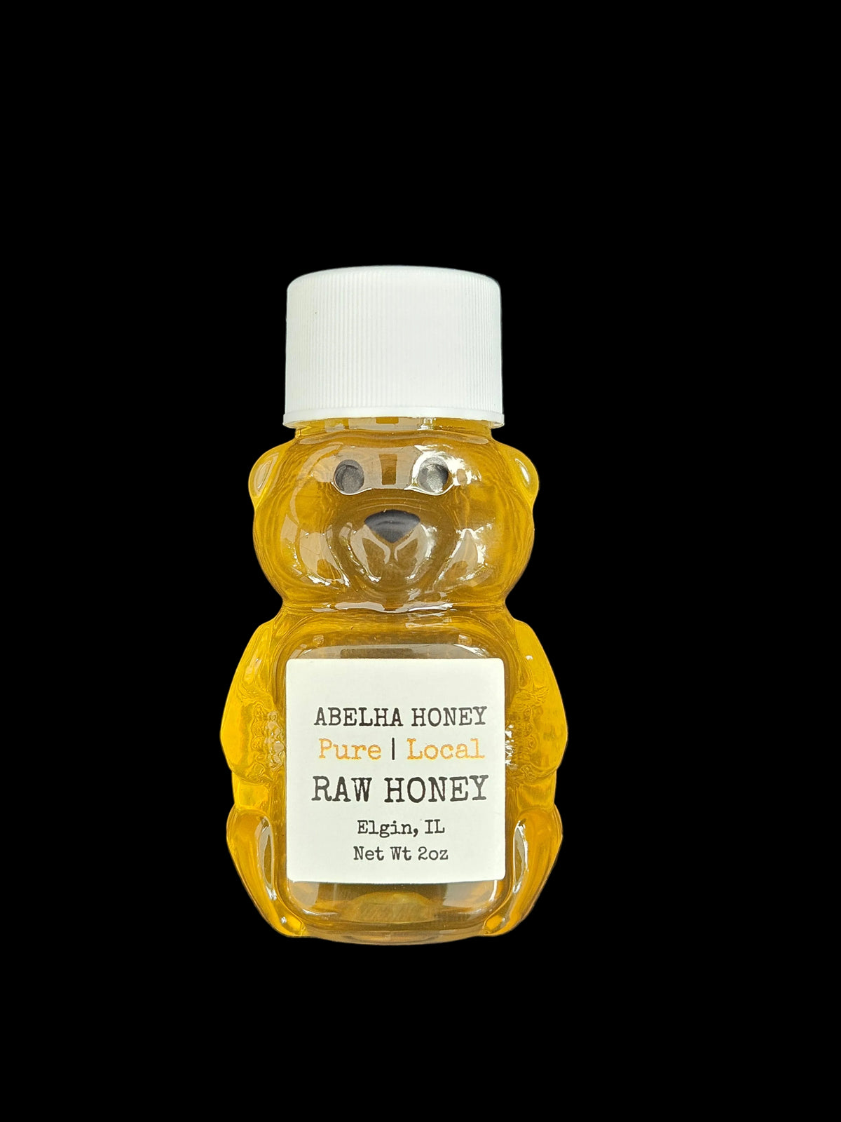 Raw Honey | 2oz Mini Bear | Raw Pure Local | Floral | Clover | Antioxidant | Small Batches